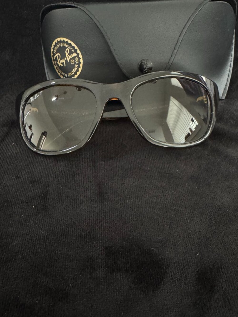 Ray-Ban RB4216 710/T5 Polarized Sunglasses Brown Havana 56mm Italy